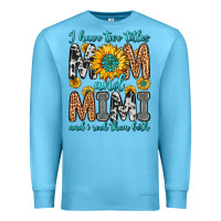 Ocean Blue i have two titles mom and mimi and i rock them bot Premium Sweatshirt - Zillion Design Studio