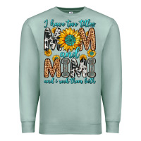 Seafoam i have two titles mom and mimi and i rock them bot Premium Sweatshirt - Zillion Design Studio