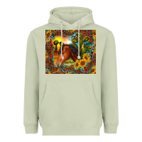 Western Horse And Sunflower Heavyweight Hoodie | Teevron