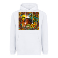 White western horse and sunflower Heavyweight Hoodie - RanaPortraitStore
