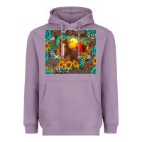Lavender western horse and desert tumbler Heavyweight Hoodie - RanaPortraitStore