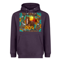 Plum western horse and desert tumbler Heavyweight Hoodie - RanaPortraitStore
