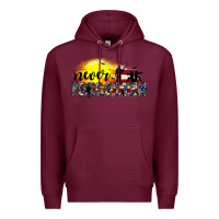 Burgundy never forgotten Premium Hoodie - JahusDesignShop