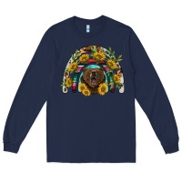 Navy bear rainbow Long Sleeve Tee - BarkalooDesign