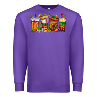 Purple spanish teacher coffee cups Premium Sweatshirt - texasbilliewilder