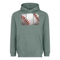 Sage baseball brushstroke Heavyweight Hoodie - RanaPortraitStore