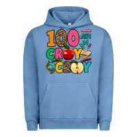 Pigment Pebble Blue 100 days of cray cray Urban Hoodie - Jasminsmagicworld