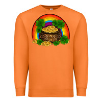 Carrot st patricks shamrock gold leopard rainbow Premium Sweatshirt - RanaPortraitStore