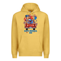 Antique Gold happy memorial day farm truck Premium Hoodie - JahusDesignShop