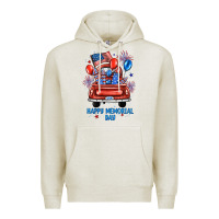Oatmeal Heather happy memorial day farm truck Premium Hoodie - JahusDesignShop