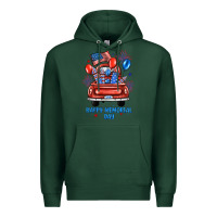 Sports Green happy memorial day farm truck Premium Hoodie - JahusDesignShop