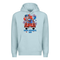Blue Mist happy memorial day farm truck Premium Hoodie - JahusDesignShop