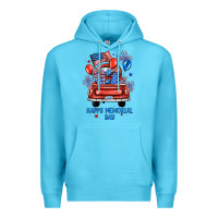 Ocean Blue happy memorial day farm truck Premium Hoodie - JahusDesignShop