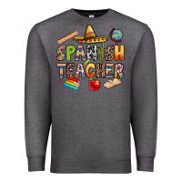 Charcoal Heather spanish teacher Premium Sweatshirt - texasbilliewilder