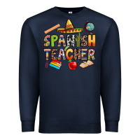 Navy spanish teacher Premium Sweatshirt - texasbilliewilder