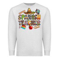 Oatmeal Heather spanish teacher Premium Sweatshirt - texasbilliewilder