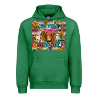 Emerald just a little moody long haired cow Urban Hoodie - Jasminsmagicworld