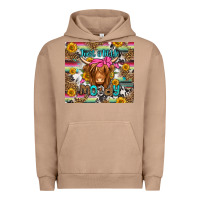 Pigment Burro just a little moody long haired cow Urban Hoodie - Jasminsmagicworld