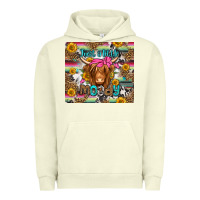 Pigment Pistachio just a little moody long haired cow Urban Hoodie - Jasminsmagicworld