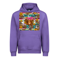 Tulip just a little moody long haired cow Urban Hoodie - Jasminsmagicworld