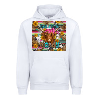 White just a little moody long haired cow Urban Hoodie - Jasminsmagicworld