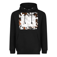Black black and brown cowhide Heavyweight Hoodie - RanaPortraitStore