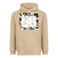 Mushroom black and brown cowhide Heavyweight Hoodie - RanaPortraitStore