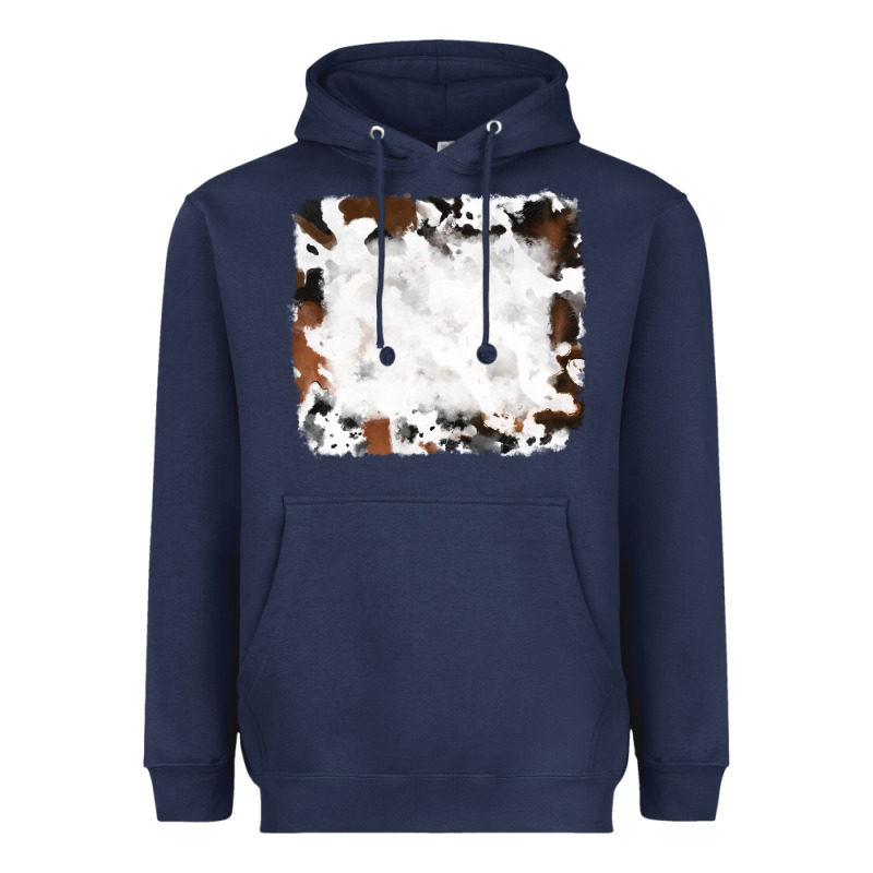 Black And Brown Cowhide Heavyweight Hoodie by RanaPortraitStore | Teevron