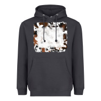 Smoke black and brown cowhide Heavyweight Hoodie - RanaPortraitStore