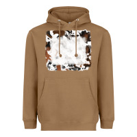 Toasted Coconut black and brown cowhide Heavyweight Hoodie - RanaPortraitStore