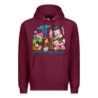 Burgundy easter cna certified nursing assistant Premium Hoodie - AdoDesignShop