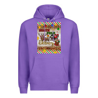 Purple christmas north pole delivery Premium Hoodie - Artiststas