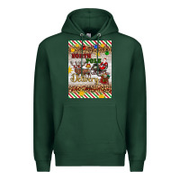 Sports Green christmas north pole delivery Premium Hoodie - Artiststas