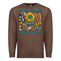 Chestnut i have two titles mom and grandma and i rock them Premium Sweatshirt - Zillion Design Studio