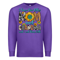 Purple i have two titles mom and grandma and i rock them Premium Sweatshirt - Zillion Design Studio