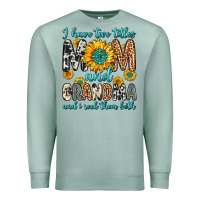 Seafoam i have two titles mom and grandma and i rock them Premium Sweatshirt - Zillion Design Studio
