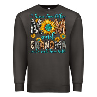 Smoke i have two titles mom and grandma and i rock them Premium Sweatshirt - Zillion Design Studio