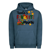 Pigment Midnight Navy santa's favorite mini Urban Hoodie - AdoDesignShop