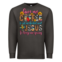 Smoke give me coffee to get me started and jesus to keep Premium Sweatshirt - Zillion Design Studio
