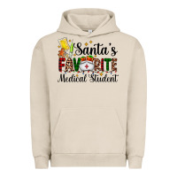 Pigment French Oak santa's favorite medical student Urban Hoodie - AdoDesignShop