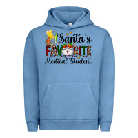 Pigment Pebble Blue santa's favorite medical student Urban Hoodie - AdoDesignShop