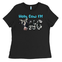 Black holy cow i'm one Ladies Tee - BarkalooDesign