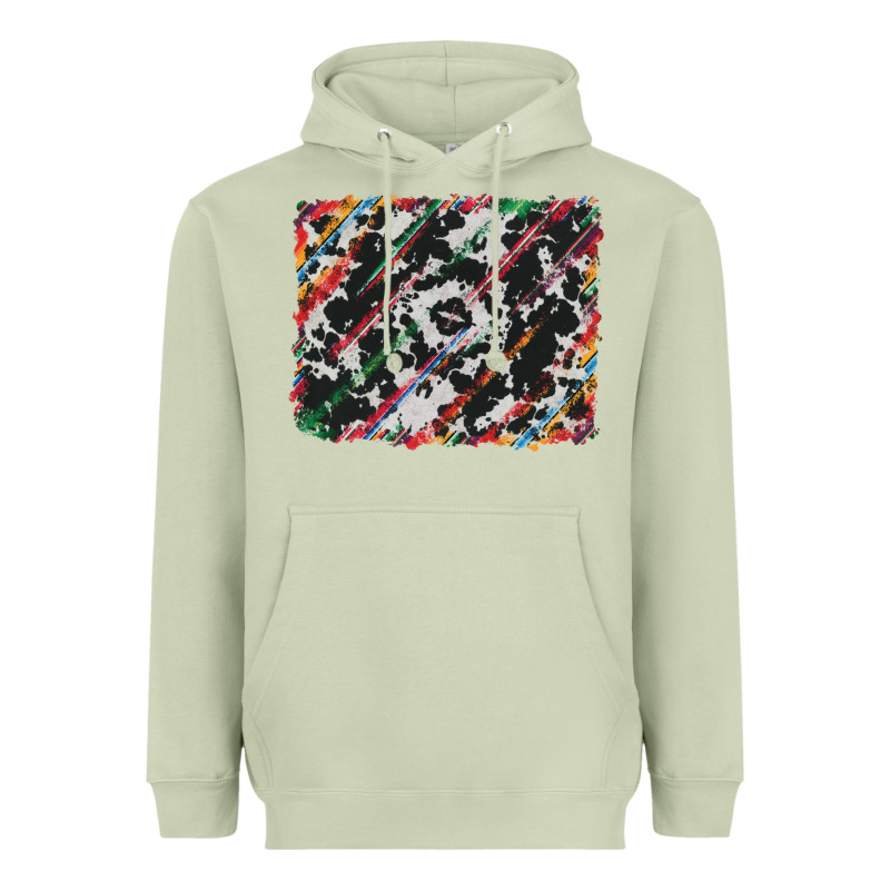 Cowhide And Serape Background Heavyweight Hoodie by RanaPortraitStore | Teevron