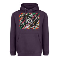 Plum cowhide and serape background Heavyweight Hoodie - RanaPortraitStore