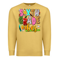 Antique Gold sixth grade vibes Premium Sweatshirt - texasbilliewilder