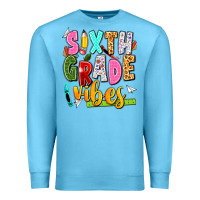 Ocean Blue sixth grade vibes Premium Sweatshirt - texasbilliewilder