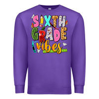 Purple sixth grade vibes Premium Sweatshirt - texasbilliewilder