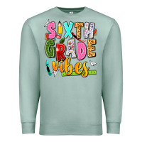 Seafoam sixth grade vibes Premium Sweatshirt - texasbilliewilder