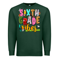 Sports Green sixth grade vibes Premium Sweatshirt - texasbilliewilder