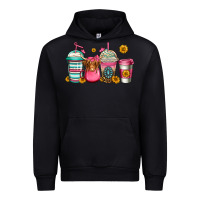 Black longhaired cow coffee cups Urban Hoodie - Jasminsmagicworld
